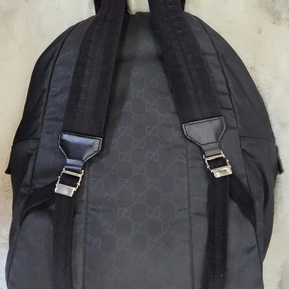Gucci Black Nylon backpack/rucksack - Picture 4 of 17